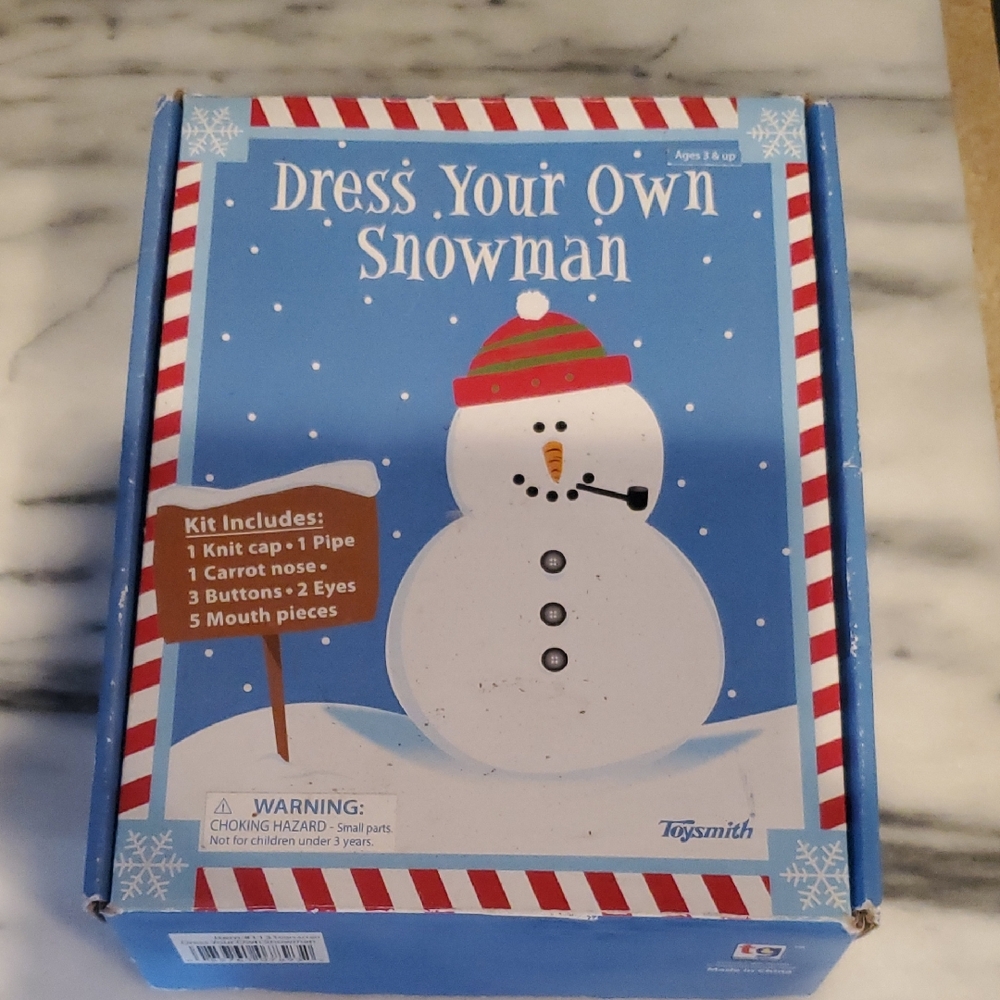 Toysmith Dress Your Own Snowman Kit - Blue